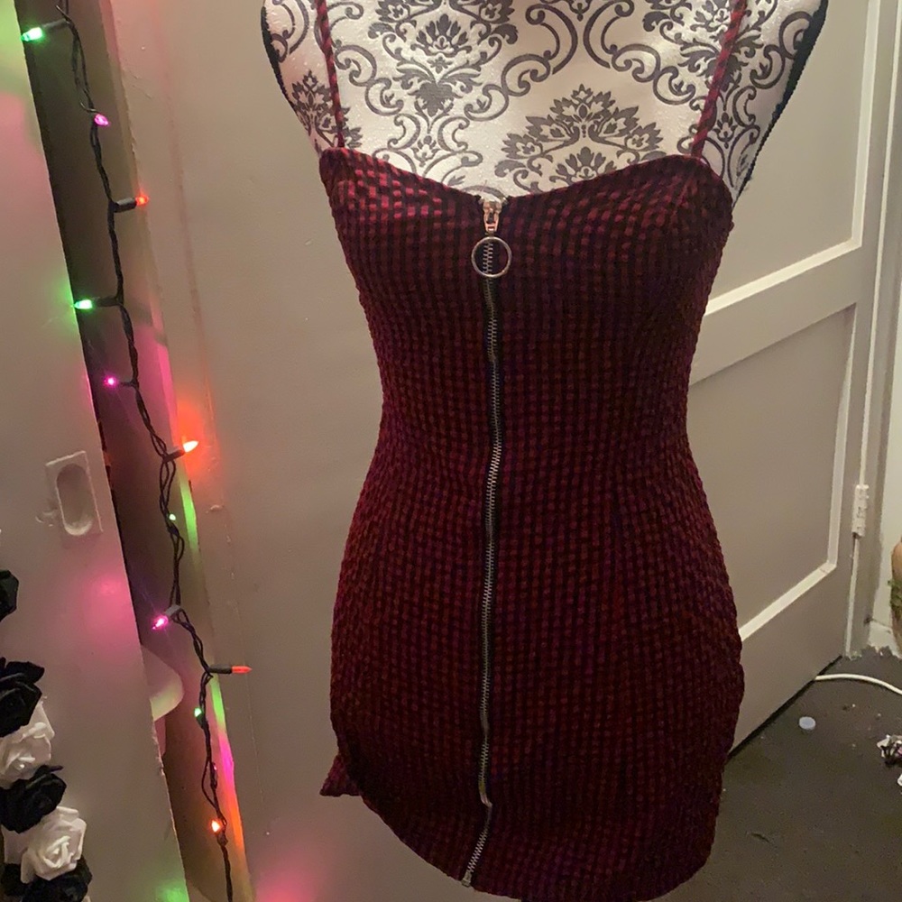 Plaid Mini Dress